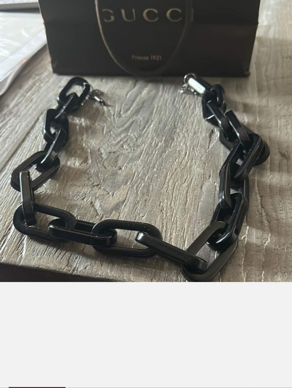 Gucci Black Link Glasses Chain